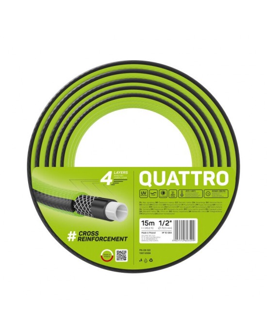 Bahçe Hortumu QUATTRO 1/2" 15 m (49,2 ft)