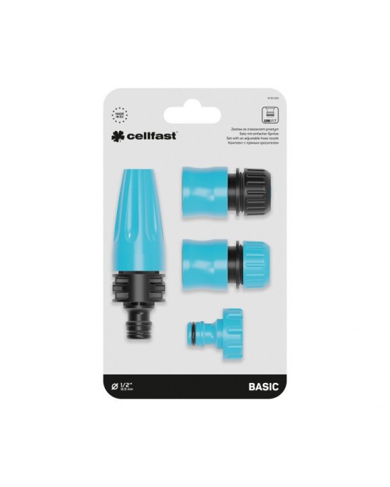 BASIC 1/2" - 5/8" Ayarlanabilir Hortum Başlığı Seti