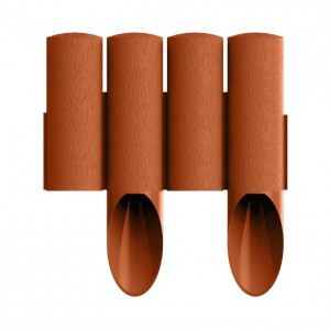 Bahçe Çit 4 STANDART - Tuğla Kırmızısı