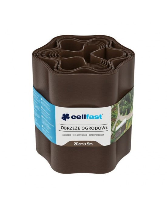 Bahçe çim kenarı 20 cm 9 m (29,5 ft) [kahverengi]