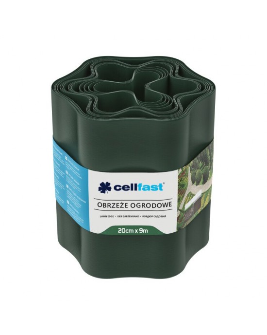 Bahçe çim kenarı 20 cm 9 m (29,5 ft) [koyu yeşil]