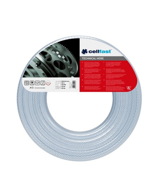 Güçlendirilmiş Teknik Hortum  6,0 × 2,0 mm 25 m (82 ft)