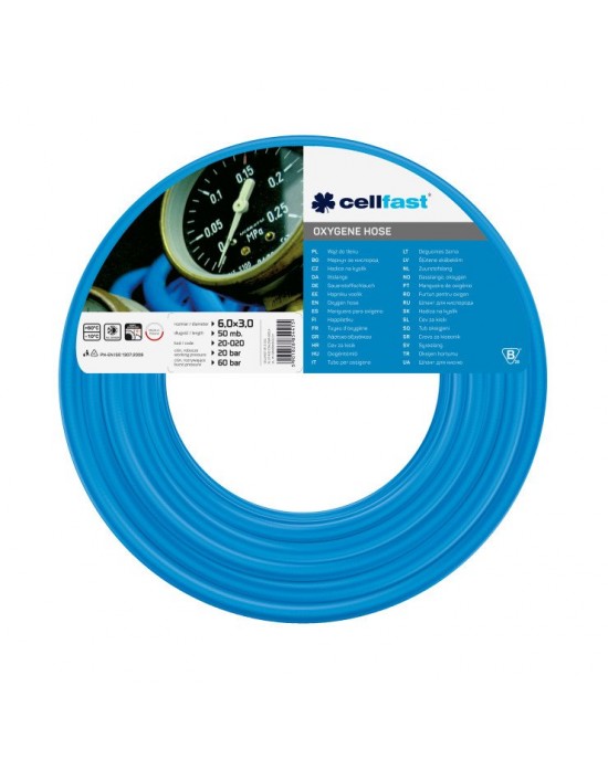 Oksijen hortumu 6,0 × 3,0 mm 50 m (164 ft)